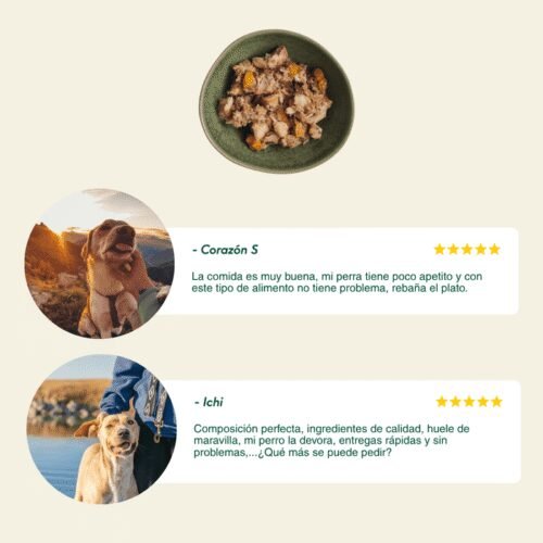 Opiniones clientes comida BARF cerdo