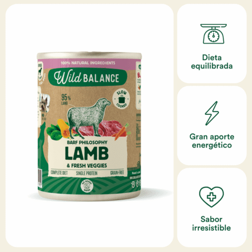 Beneficios de Wild Balance Cordero con Verduras para perros