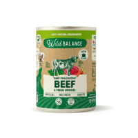Lata Wild Balance ternera con verduras Wild Balance Filosofía BARF ternera con verduras frescas lata para perros