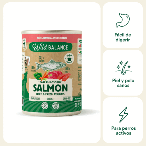 Beneficios de Wild Balance Salmón y Ternera para perros