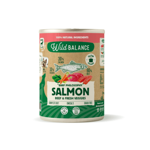 Wild Balance Salmón y Ternera comida húmeda para perros
