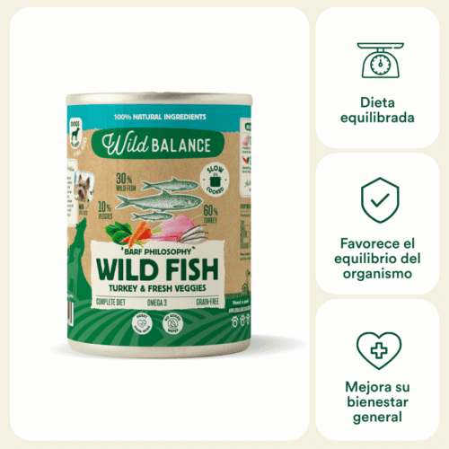 Beneficios de Wild Balance Wild Fish Pavo y Pescado para perros