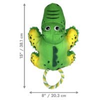 Medidas del juguete KONG Cozie Tuggz Alligator Md/Lg de 38 centímetros