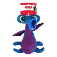 Empaque oficial del juguete para perros KONG Woozles Blue Md con sonido