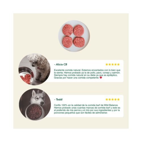 Opiniones clientes Wild Balance comida BARF perros