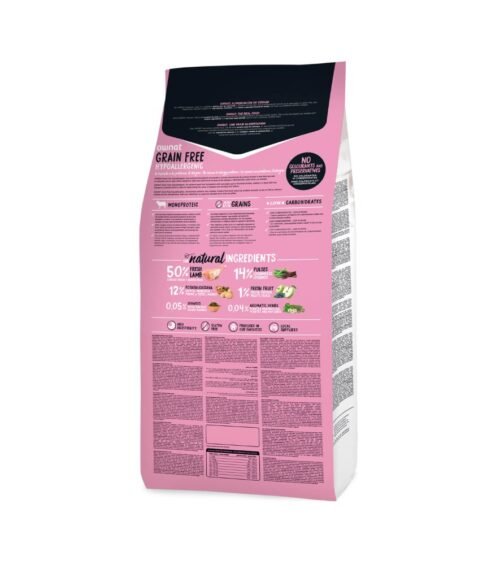 Información nutricional y composición Ownat Hypoallergenic Mini Lamb