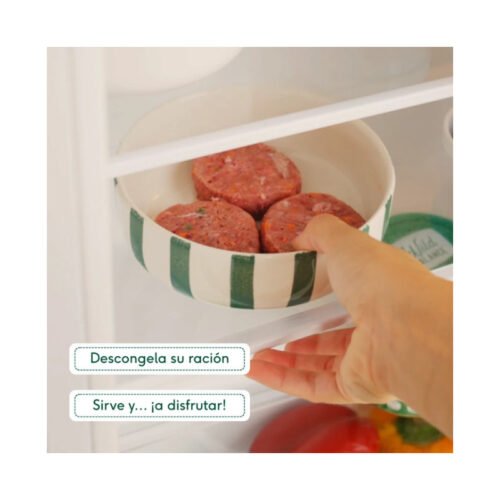 Preparación dieta BARF descongelar en nevera y servir