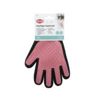 Trixie Guante Cuidado Pelaje rosa para perros y gatos con púas de caucho