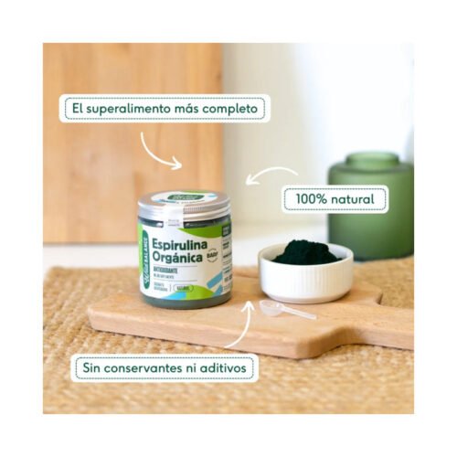 Espirulina orgánica Wild Balance sin conservantes ni aditivos