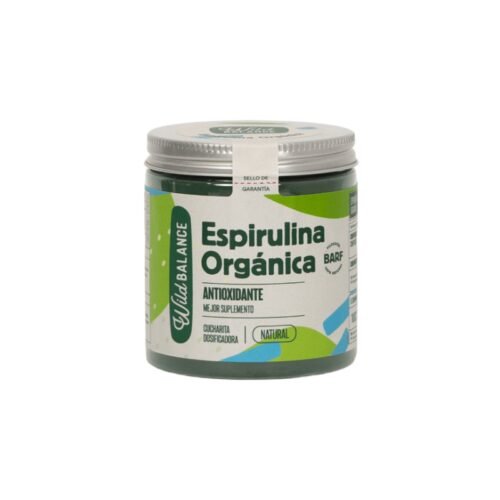 Bote de Espirulina Orgánica Wild Balance para perros y gatos