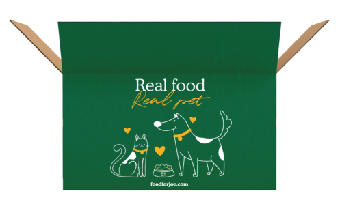 Caja de envio Food for Joe Real Food Real Pet