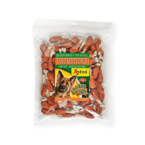 Antos Chicken D'light Drumsticks bolsa 1 kg premios para perro