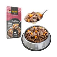 Presentación de Belcando Mastercraft Topping Pato mezclado con pienso seco