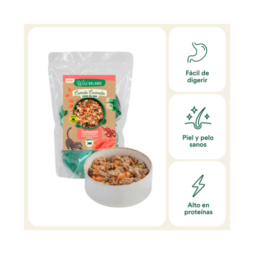 Beneficios nutricionales Wild Balance Gato Salmón y Ternera