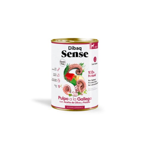 Lata Dibaq Sense Grain Free Pulpo a la Gallega para perros