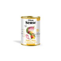 Lata de comida húmeda Dibaq Sense Pollo y Pato con Champiñones y Mango para perros