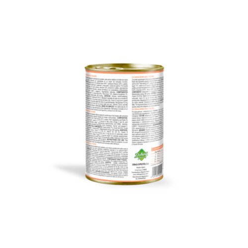 Información nutricional e ingredientes Dibaq Sense Salmón para perros