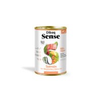 Lata de comida húmeda Dibaq Sense Salmón con Zanahoria y Manzana para perros
