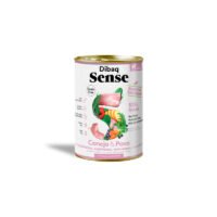 Lata de comida húmeda Dibaq Sense Sensitive Conejo y Pavo para perros adultos