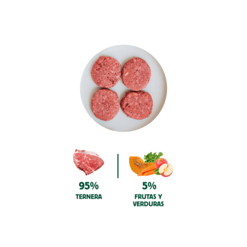 Composición natural de Wild Balance Ternera para gatos