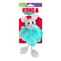 Juguete KONG Flingaroo Tutu color azul turquesa para gatos en empaque
