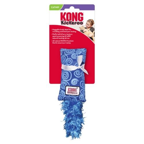 KONG Kickeroo Kitten azul juguete con catnip para gatitos