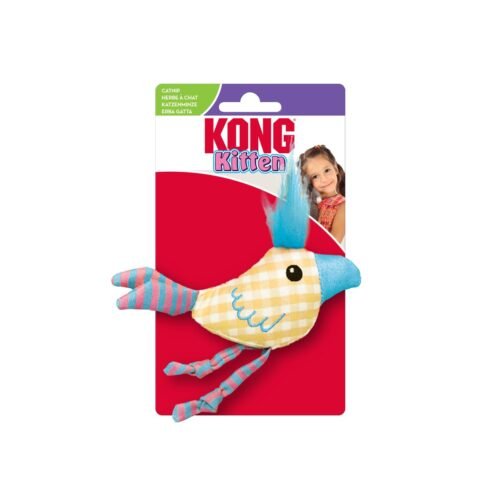 Juguete para gatos KONG Kitten Chirpz Chick Assorted en empaque original color amarillo