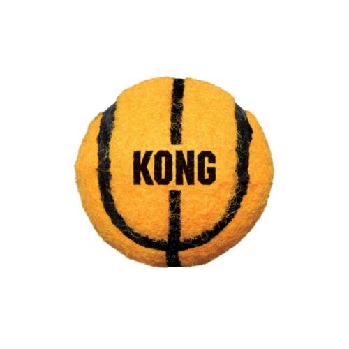 Detalle de la textura de la pelota de baloncesto KONG Sport Balls Assorted Lg para perros
