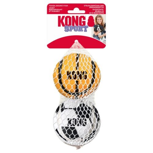 Pack de 2 pelotas KONG Sport Balls Assorted Lg en su empaque original
