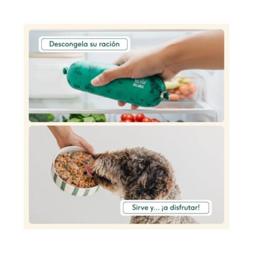 Cómo preparar y servir Wild Balance Comida Cocinada