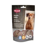 Lolly pato y bacalao Trixie - detalle de la piruleta masticable